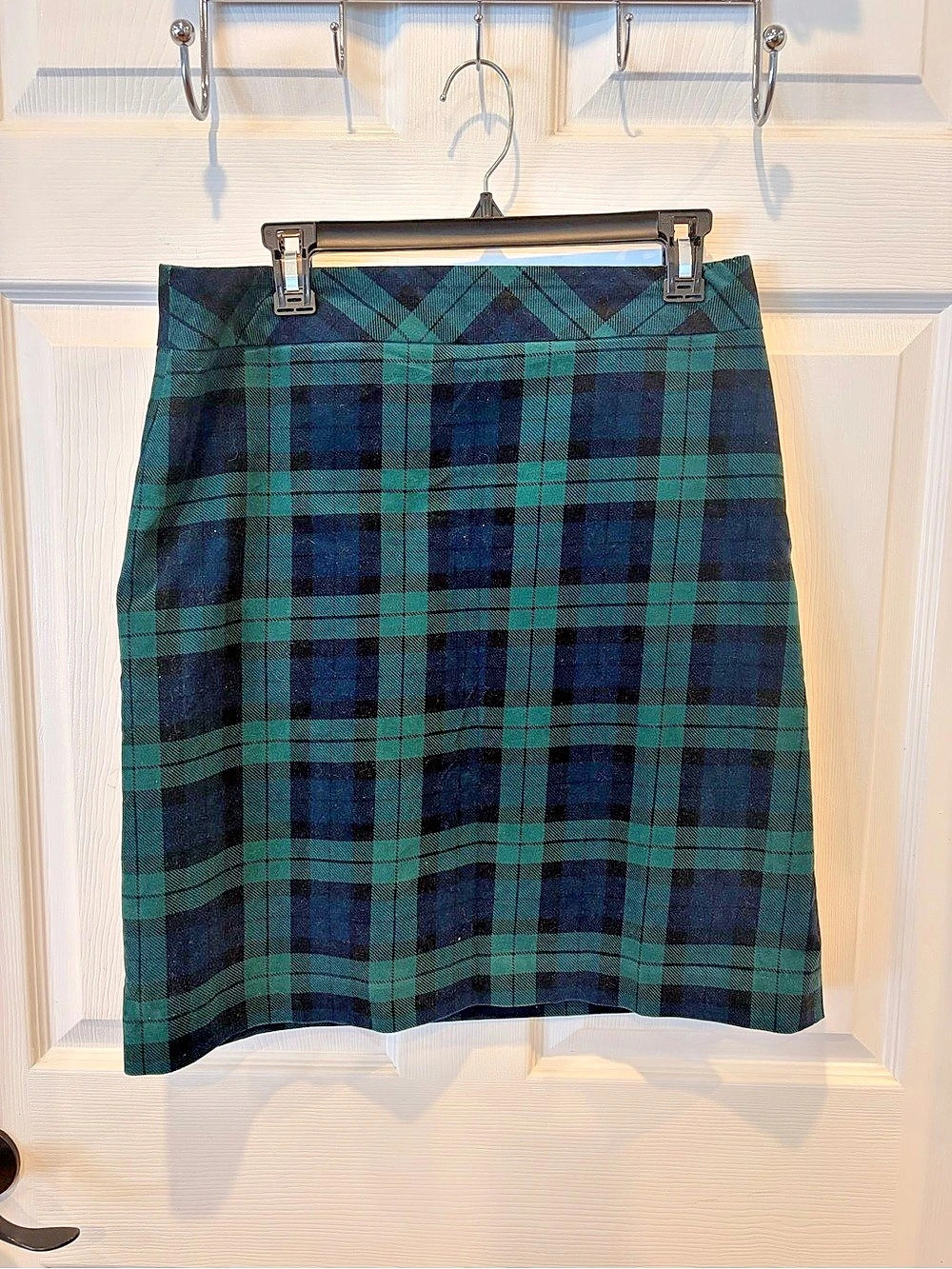 Talbots Plaid Skirt in Green & Blue Size 8